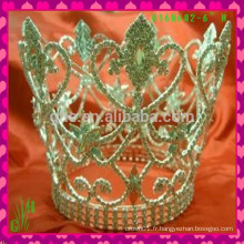 Nouveaux modèles en gros strass Tiara, couronne bijoux tiara